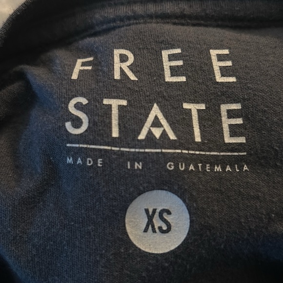 Free State Gray Rose Graphic Tee XS Cottagecore Festival Rocker Western Punk - Picture 7 of 8